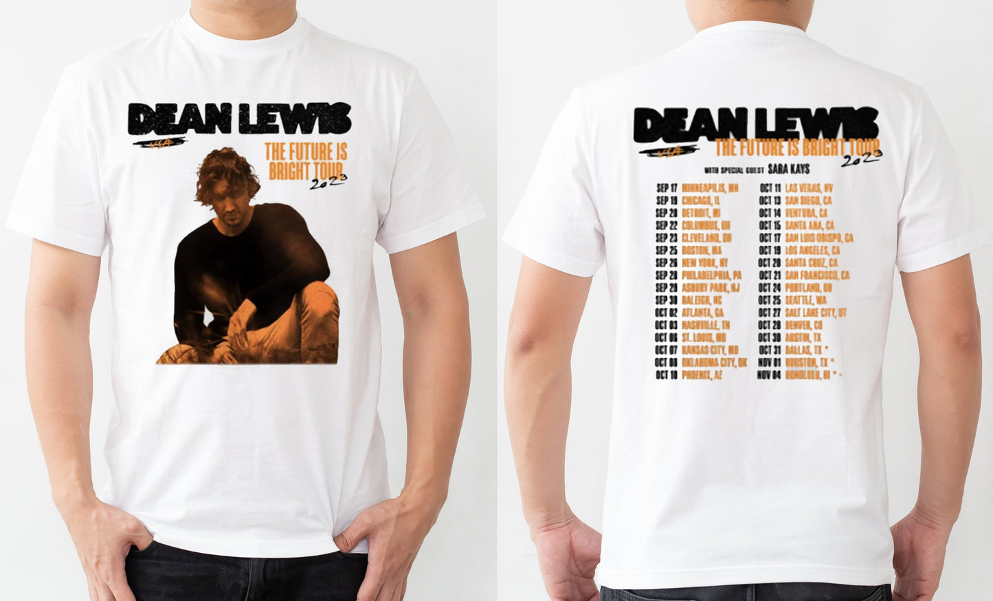 Dean Lewis Tour 2023 T-Shirt, Graphic Dean Lewis The Future Is Bright Concert Shirt