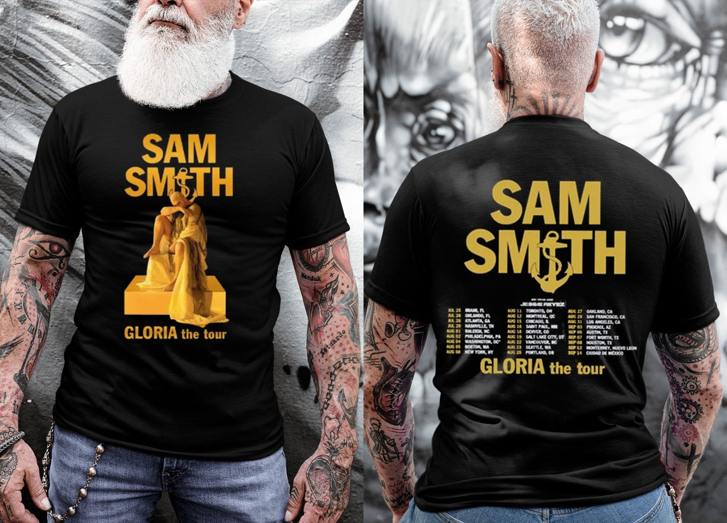 Sam Smith North American Tour Date Shirt/Sam Smith Gloria World Tour 2023 Shirt