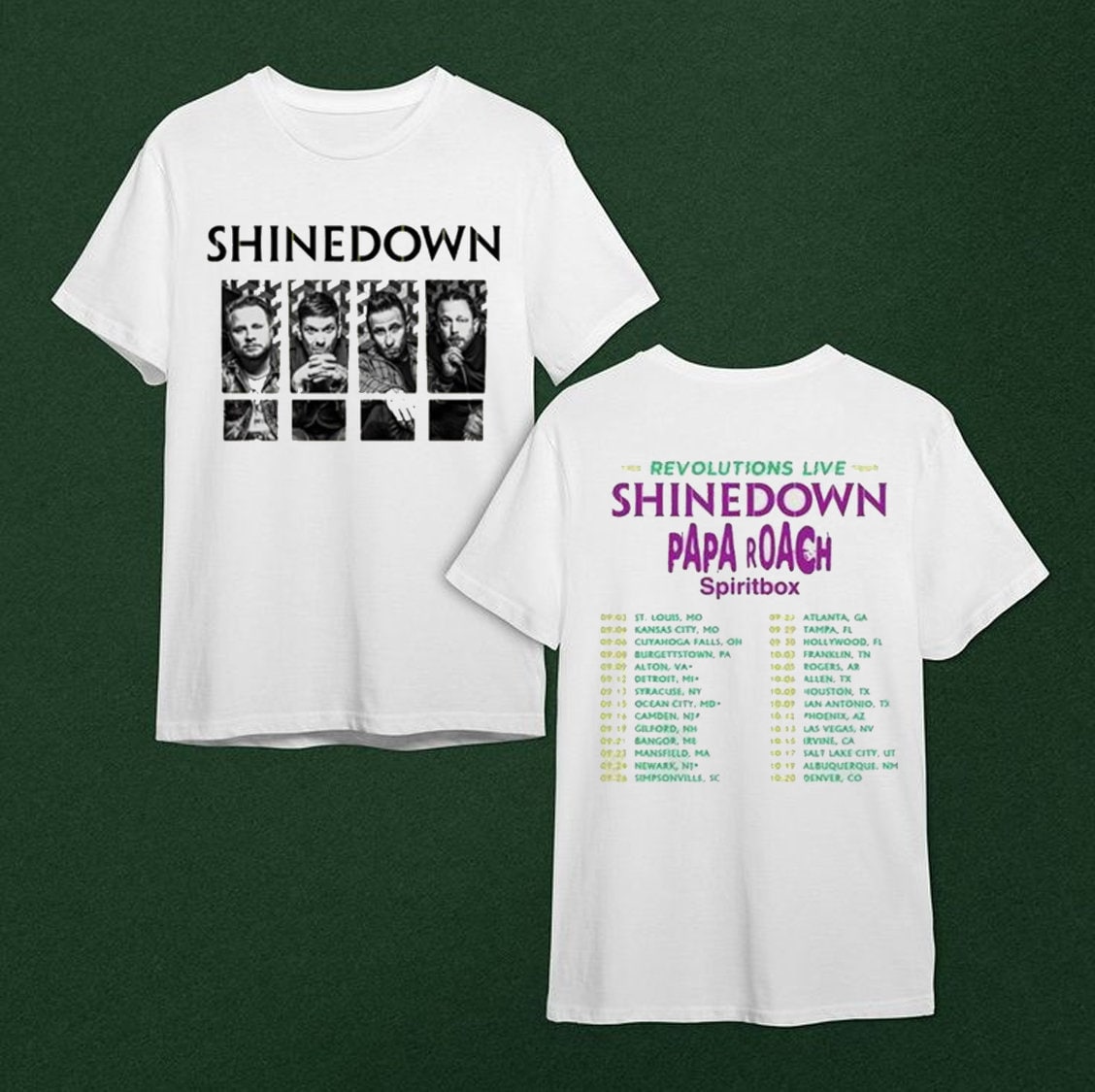 Tour 2023 shine down T-shirt/shine down Band Graphic Shirt