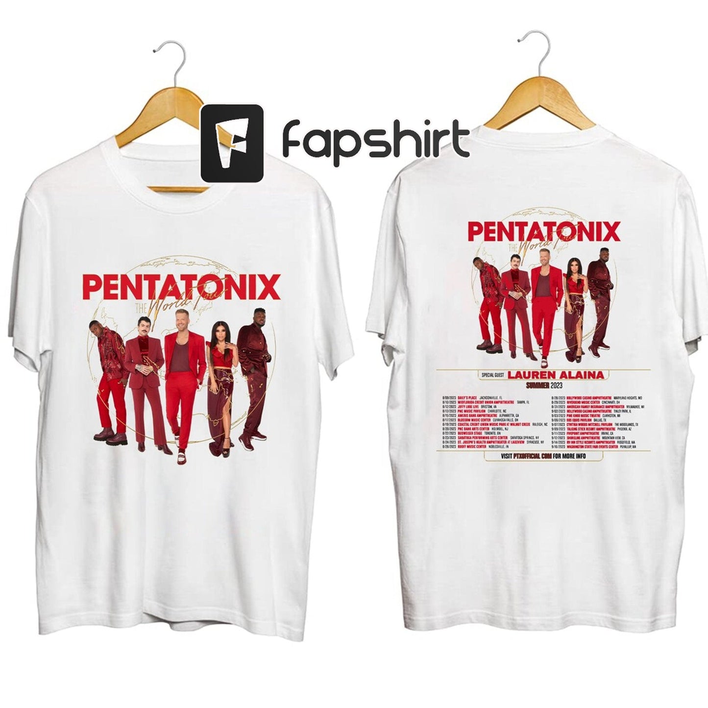 Pentatonix The World Tour Summer 2023 Shirt