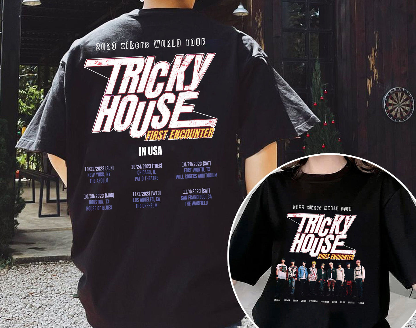2023 xikers World Tour TRICKY HOUSE Shirt, Xikers Kpop T Shirt