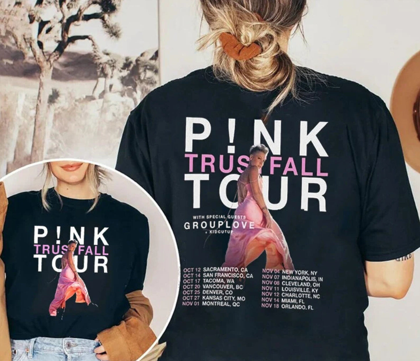 P!nk Trustfall Tour 2023 T-Shirt, Pink Tour Shirt, P!nk Summer Carnival 2023