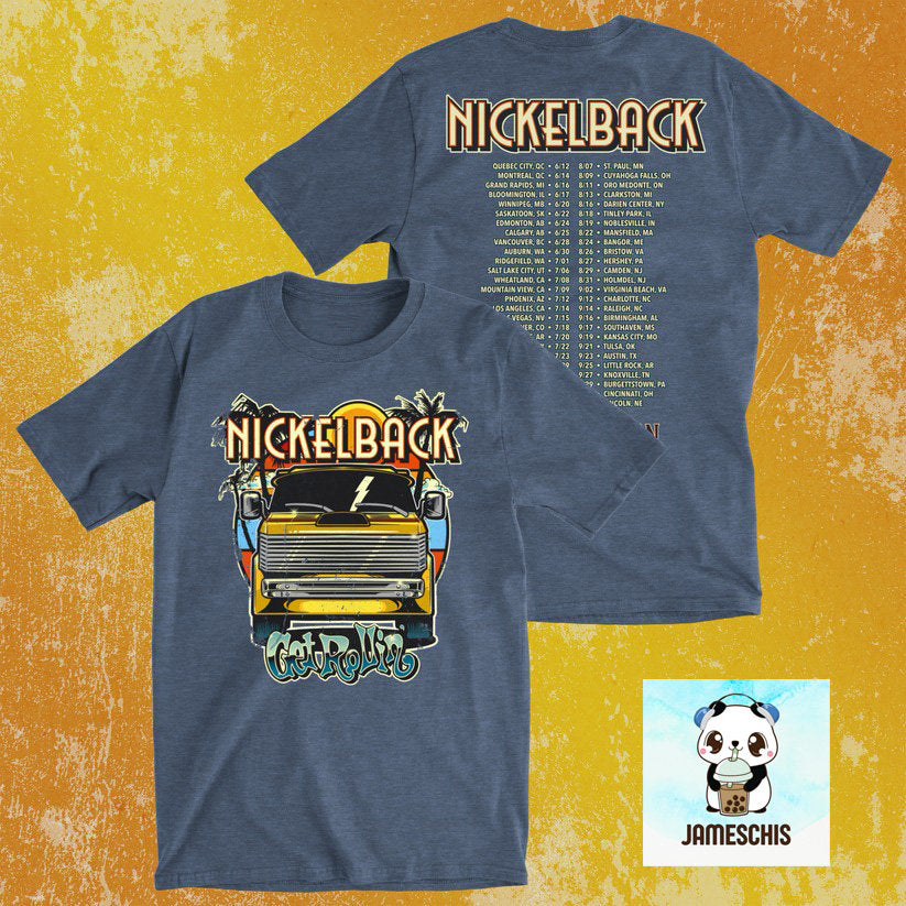 Nickelback Get Rollin' Shirt, Vintage Nickleback Tour 2023 Shirt