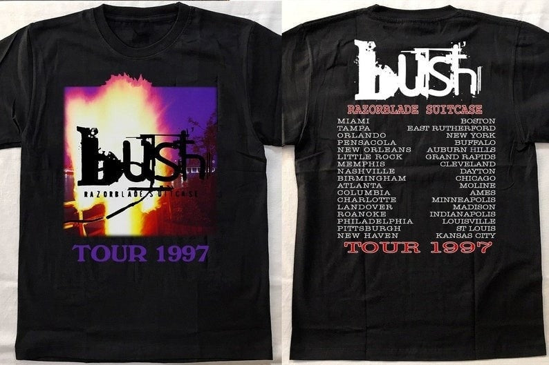 Bush Razorblade Suitcase Tour 1997 T-Shirt, Bush Band Shirt