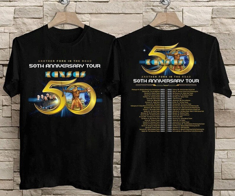 Kansas Band Tour 2023 Another Folk In The Road 50th Anniversary T Shirt