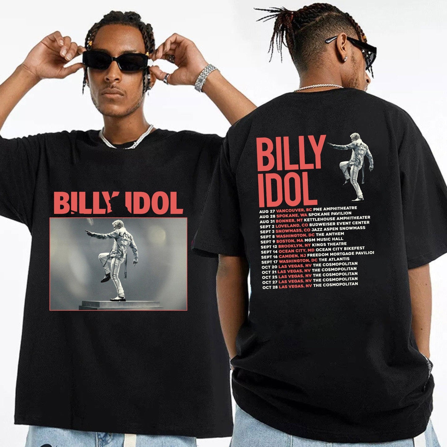 Billy Idol 2023 Live Tour Shirt, Billy Idol 2023 Concert Shirt, Billy Idol Fan Shirt