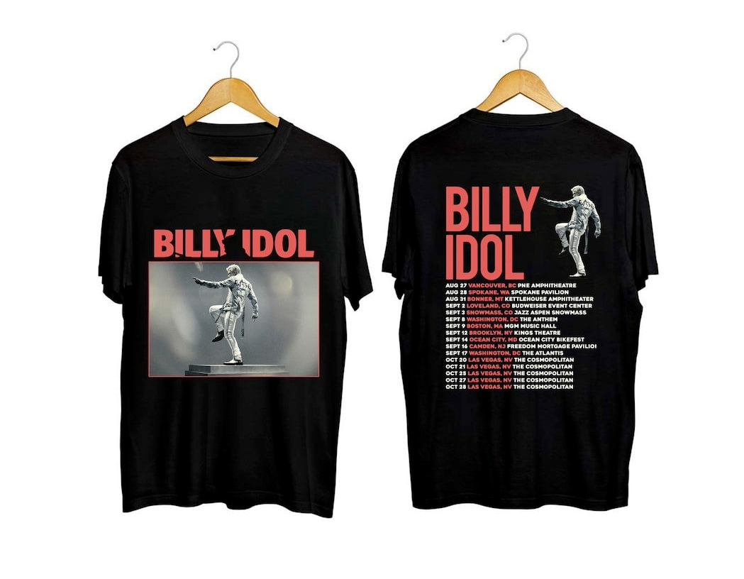 Billy Idol 2023 Live Tour 2023 Shirt, Gift For Fans Music
