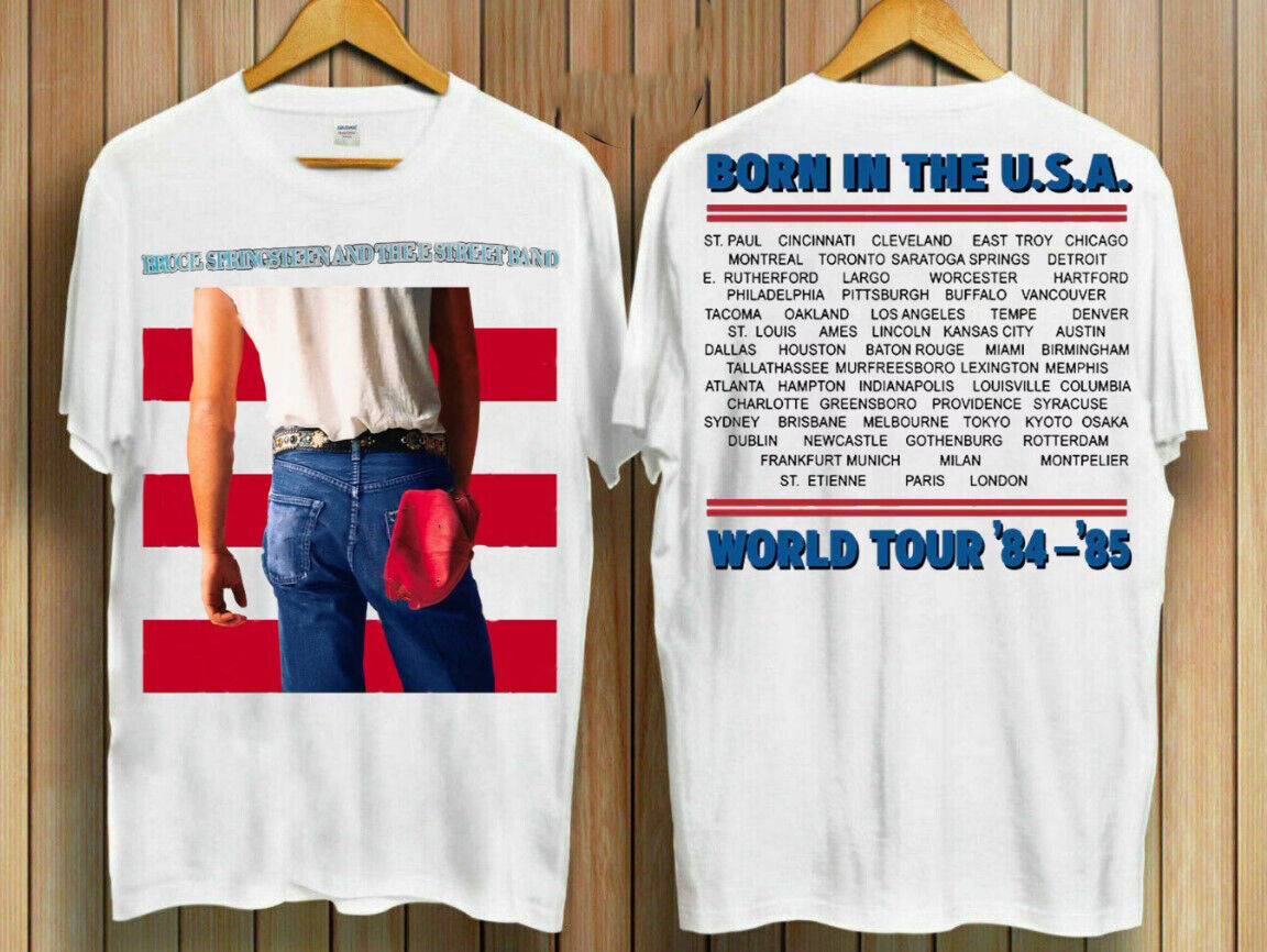 Bruce Springsteen Born In The Usa World Tour ’84-’85 Bootleg Vintage T-Shirt