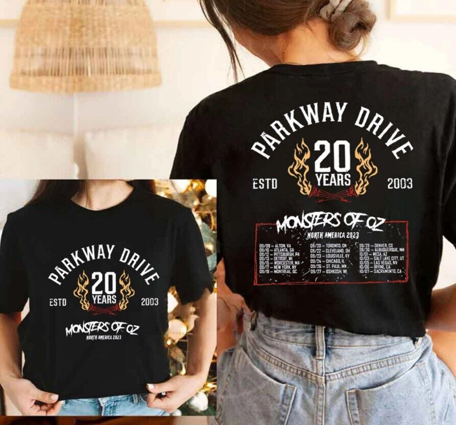 Parkway Drive Monsters Of Oz 2023 Tour Shirt