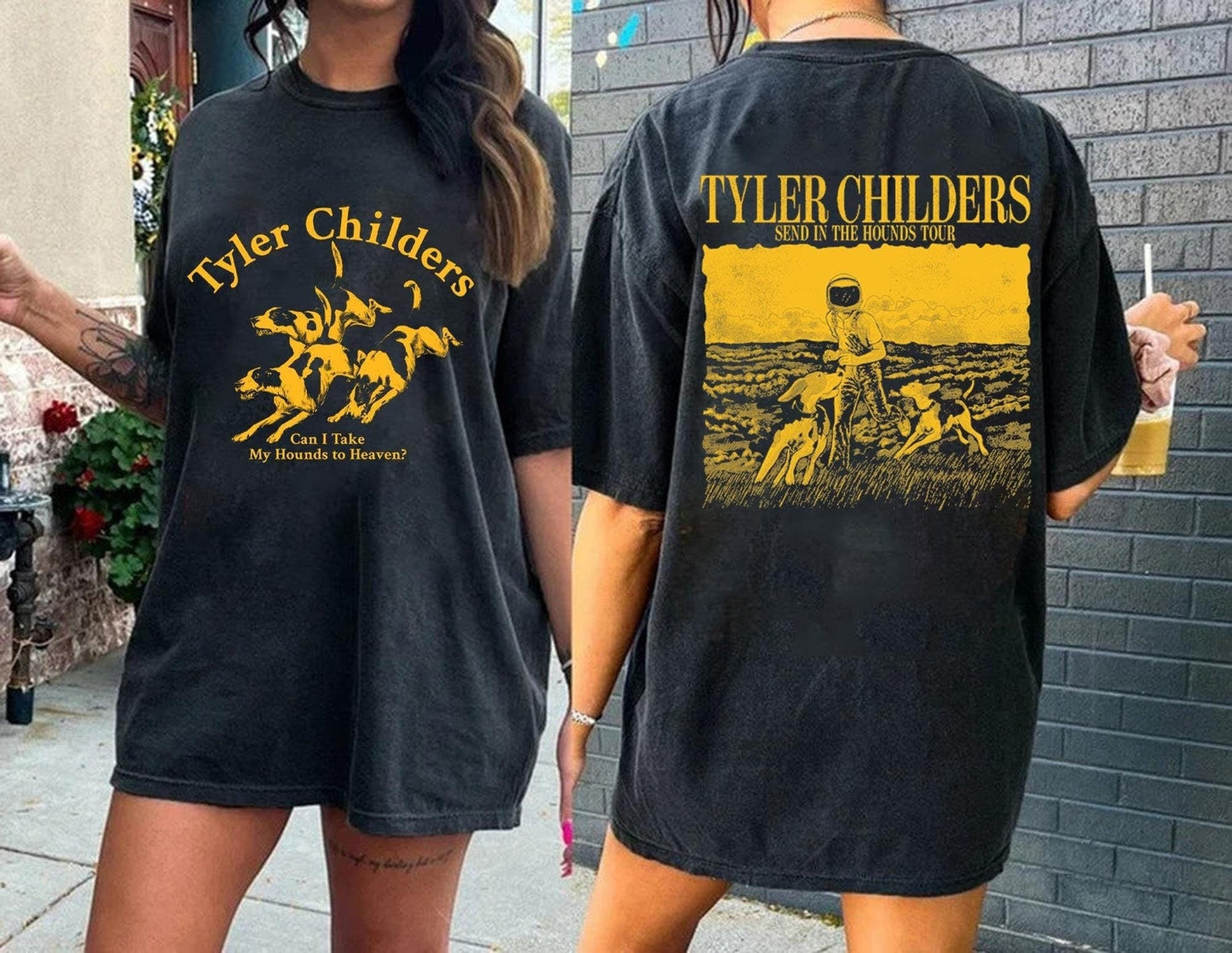 Can I Take My Hounds to Heaven Album Tyler Childers T Shirt