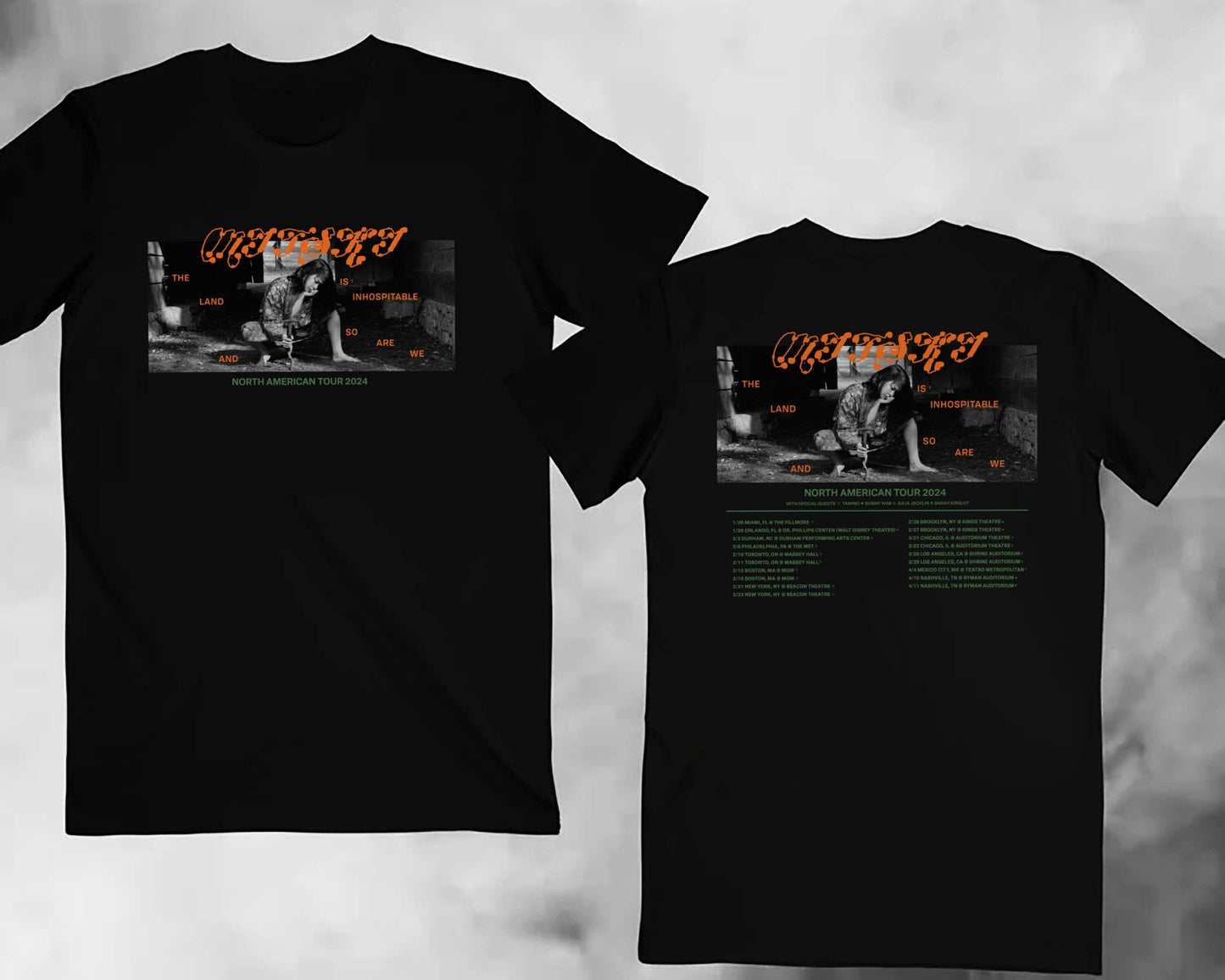 Mski The Land is Inhospitable and So Are We 2024 Tour Shirt, Mski 2024 Concert Shirt