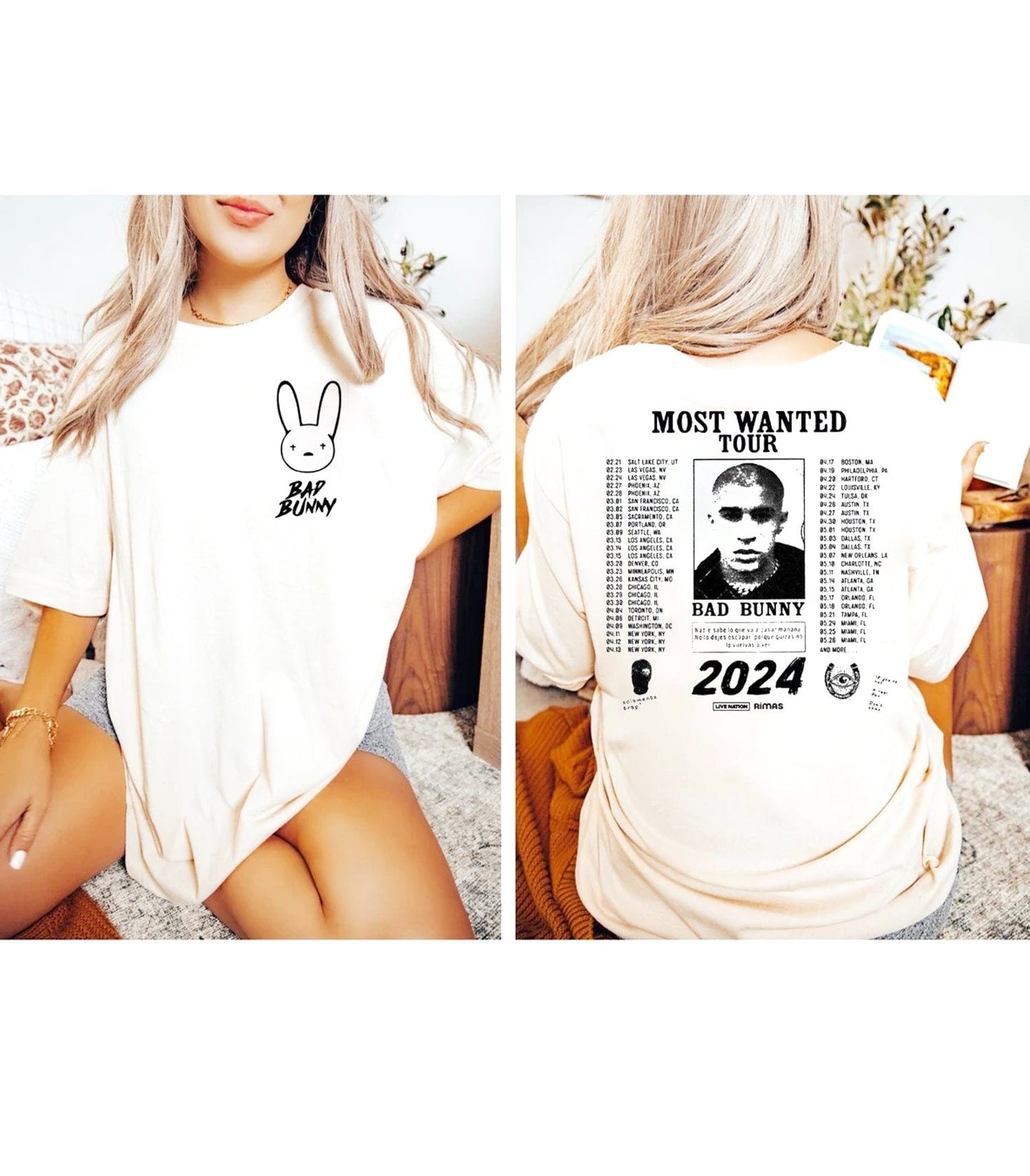 Bad Bunny Most Wanted Tour Shirt, nobody knows what will happen tomorrow, Bad Bunny Shirt