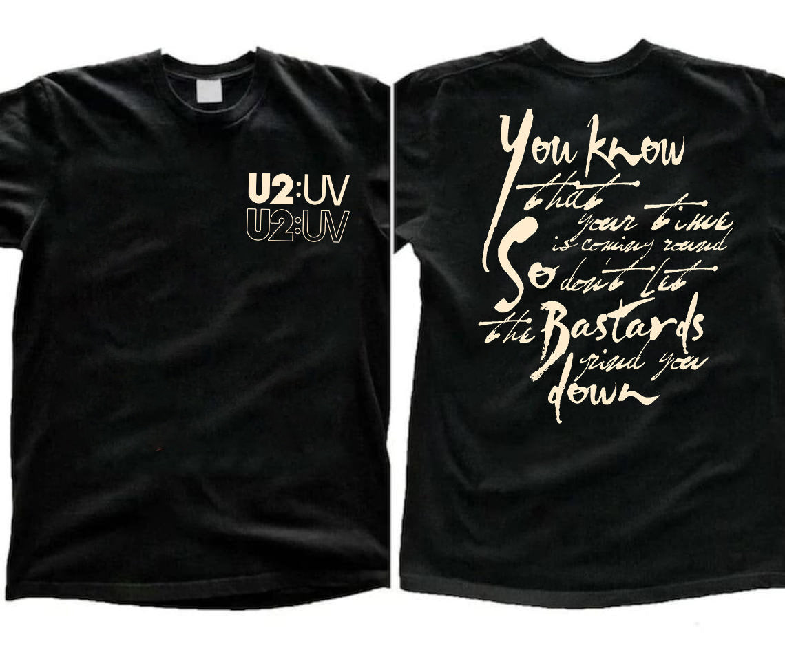 U2 2 side shirt, Las vegas fall 2023, Rap Hip Hop Graphic,U2 Tour 2023 shirt, U2 music concert Gift for men women shirt