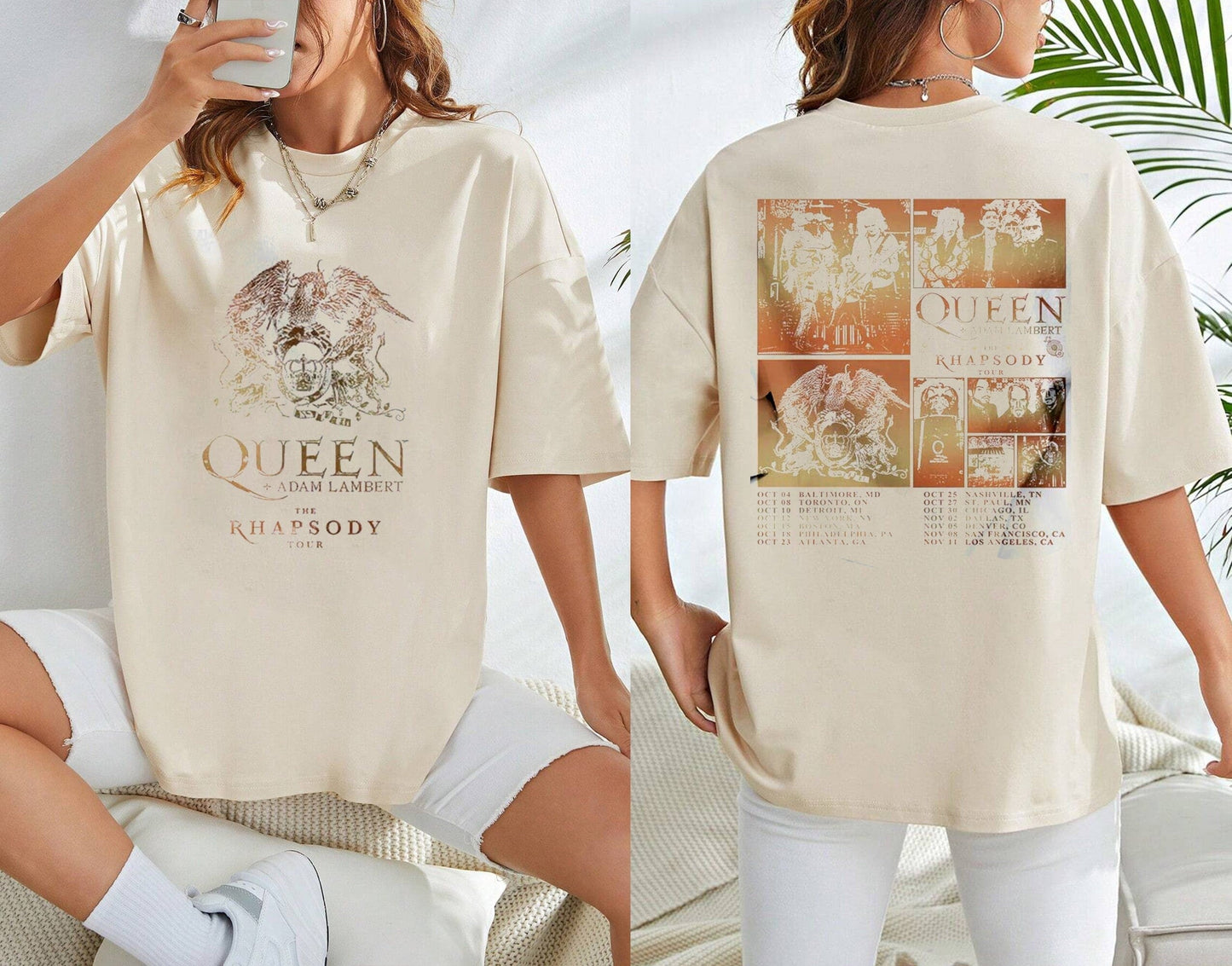 Queen Adam Lambert Shirt, Queen Adam Lambert The Rhapsody Tour 2023