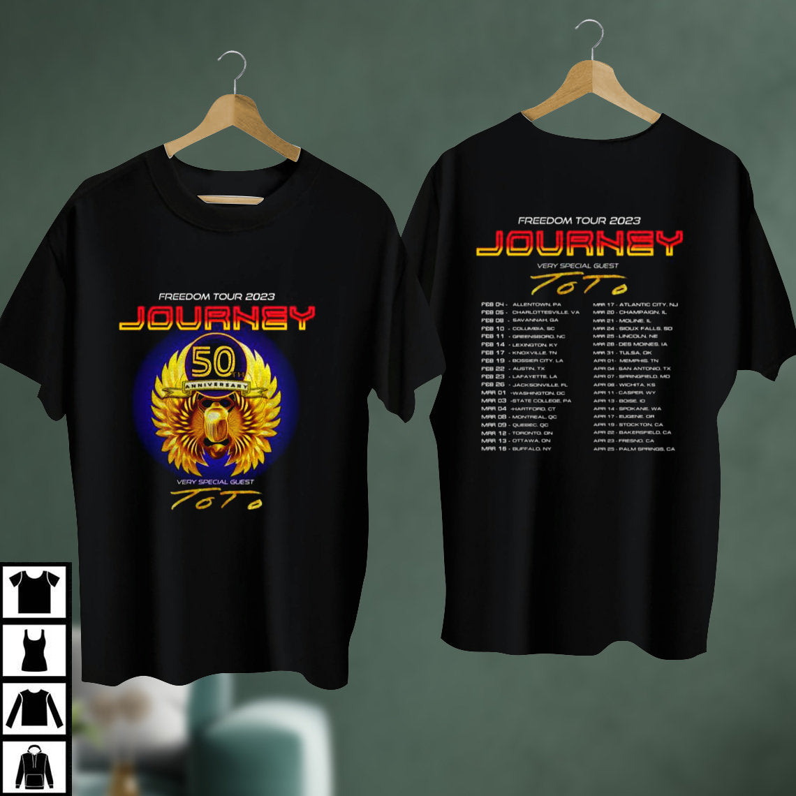 Journey Freedom Tour 2023 Shirt, Journey Freedom Tour 2023 50th Anniversary