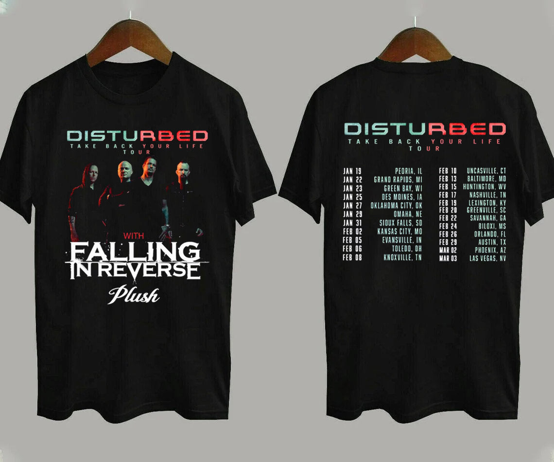 Disturbed Take Back Your Life Tour Falling in Reverse 2024 Tour T-Shirt