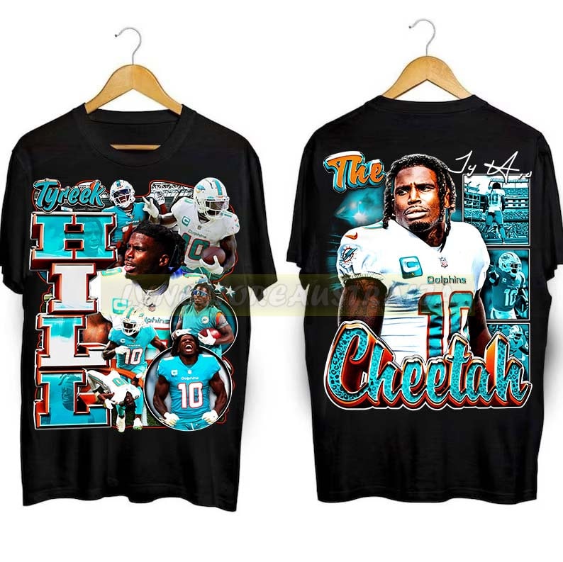 Tyreek Hill 90s Vintage Bootleg Style Football T-Shirt