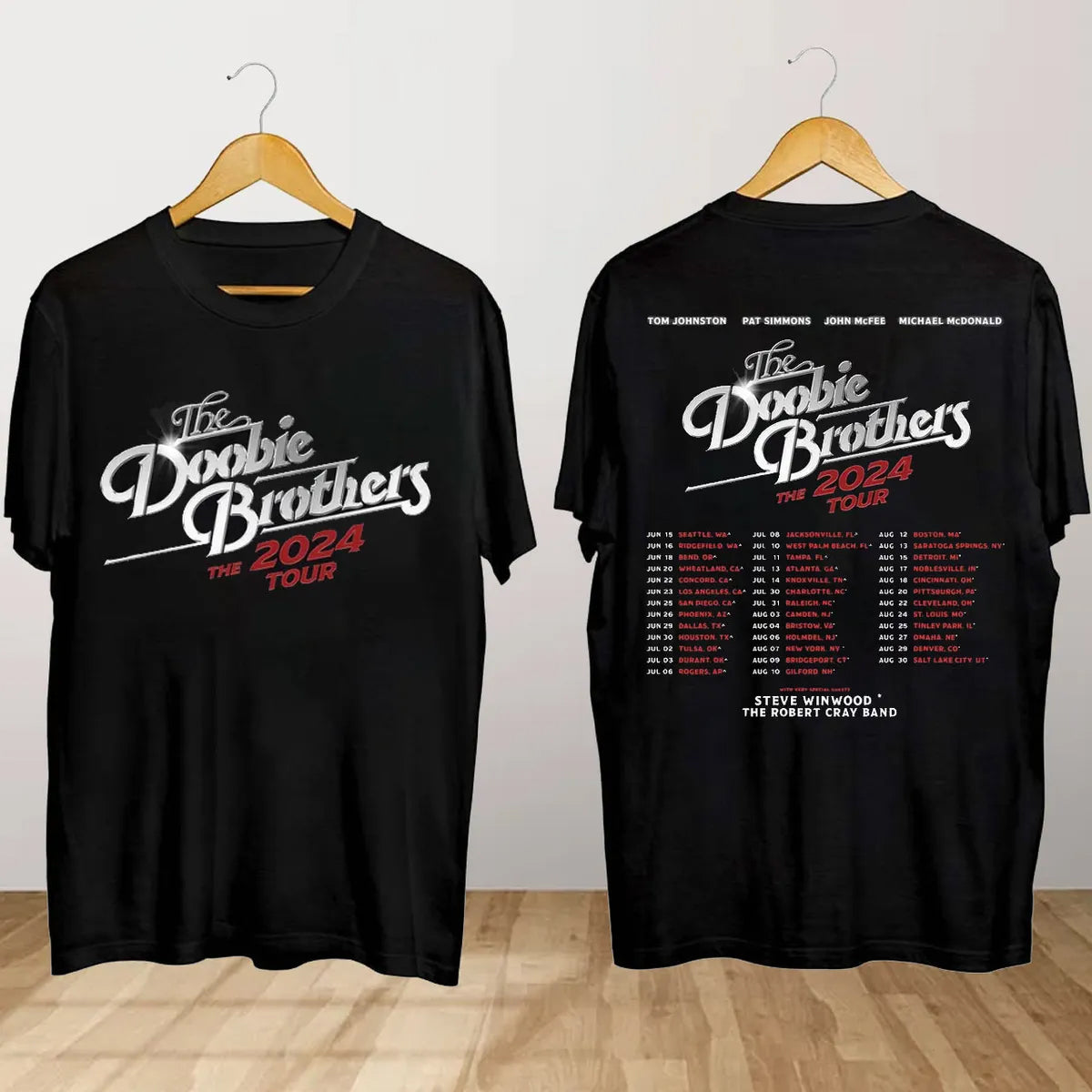 The Doobie Brothers The 2024 Tour Shirt
