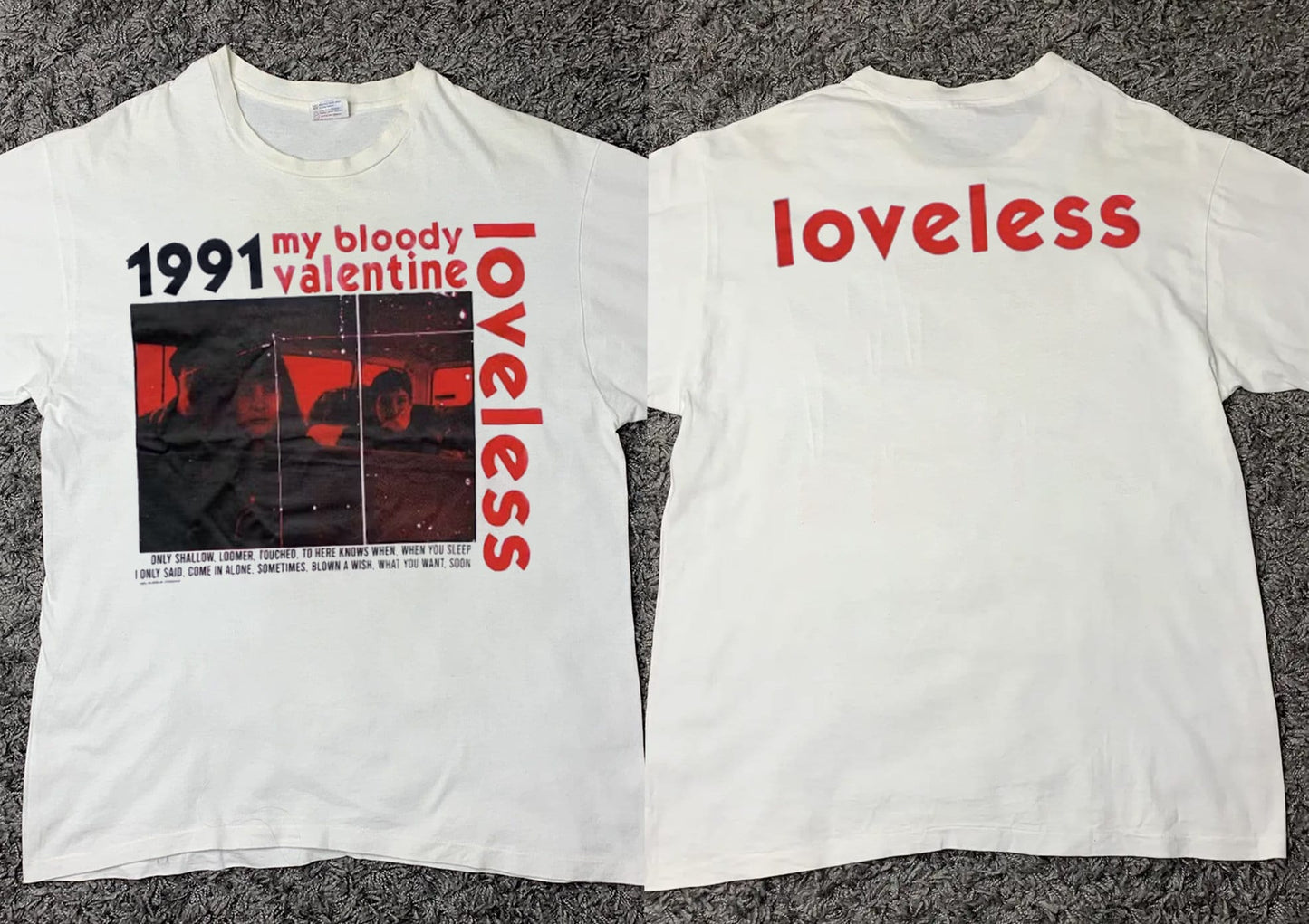 1991 Loveless My Bloody Valentine T-shirt, 90s Loveless My Bloody Graphic shirt