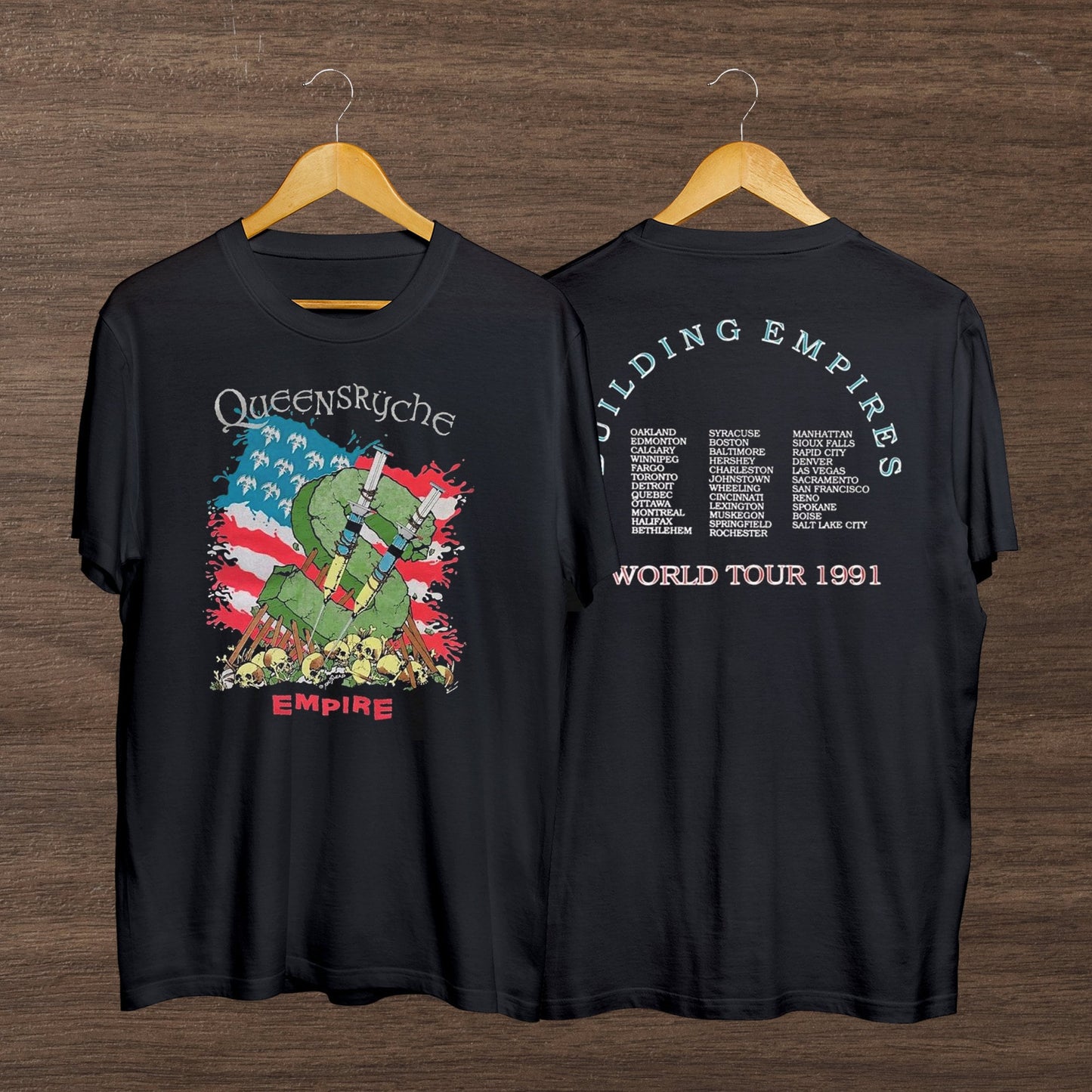 Queensryche Empire Building Empires Tour Pushead T-Shirt