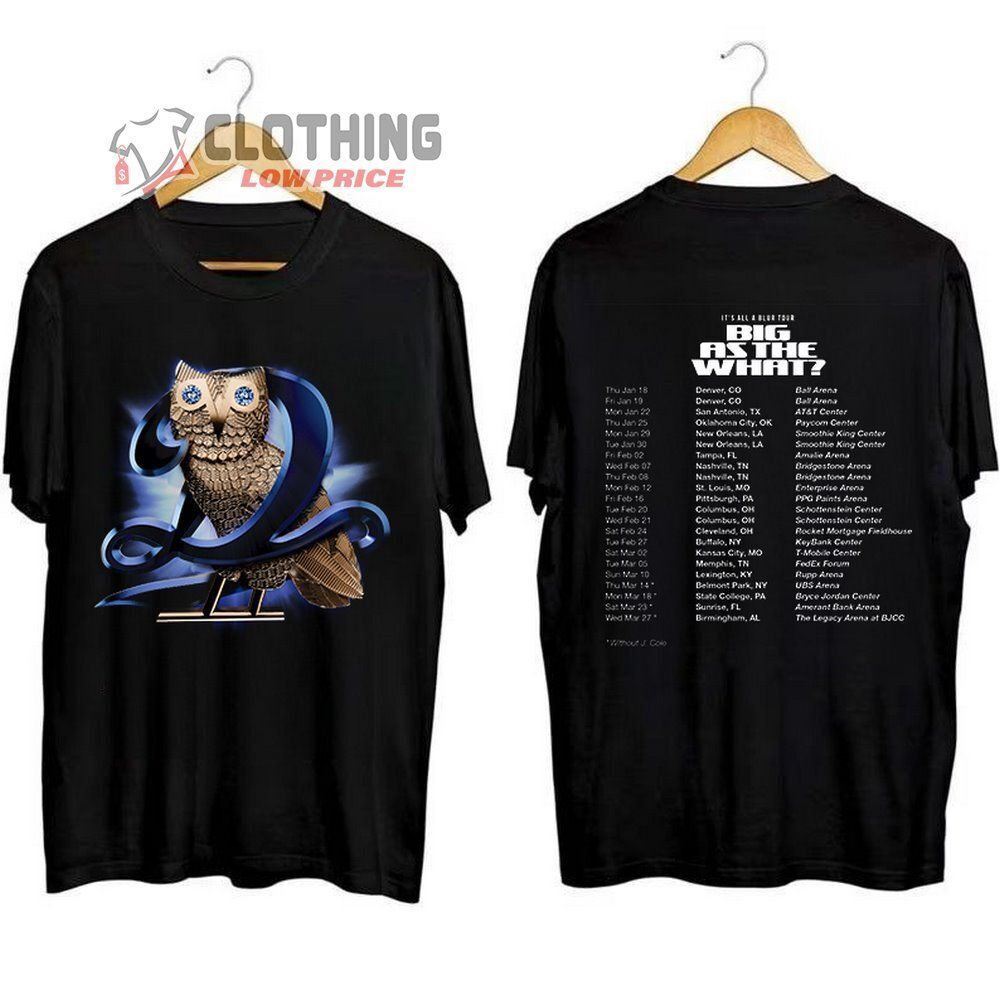 Drake J Cole Big As The What Tour 2024 Merch, Drake J Cole Shirt