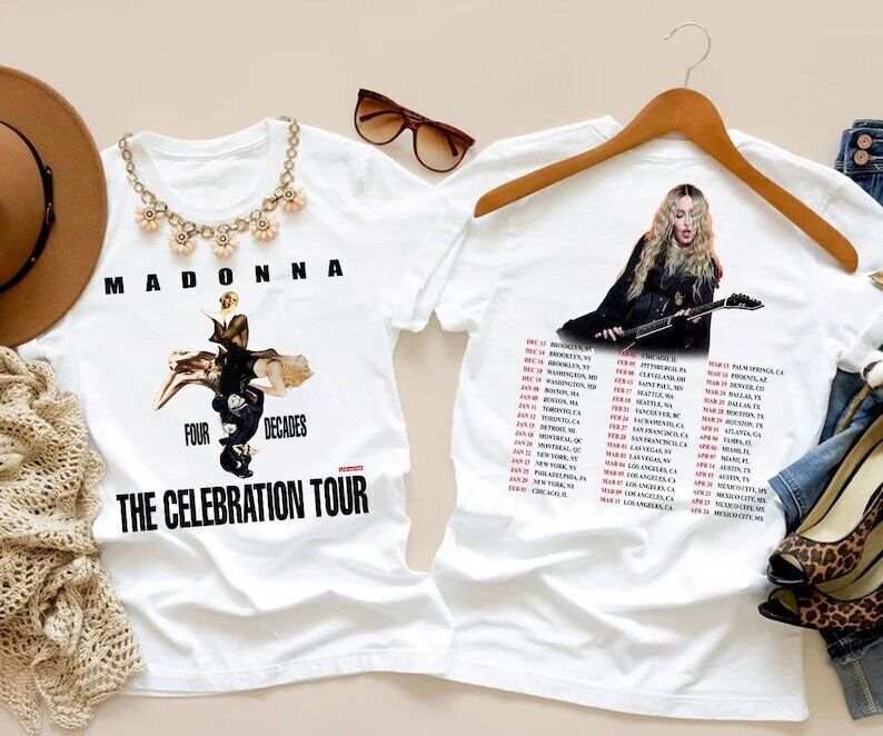2023-2024 Madonna The Celebration Tour T-Shirt, Madonna Tour 2023 T-Shirt