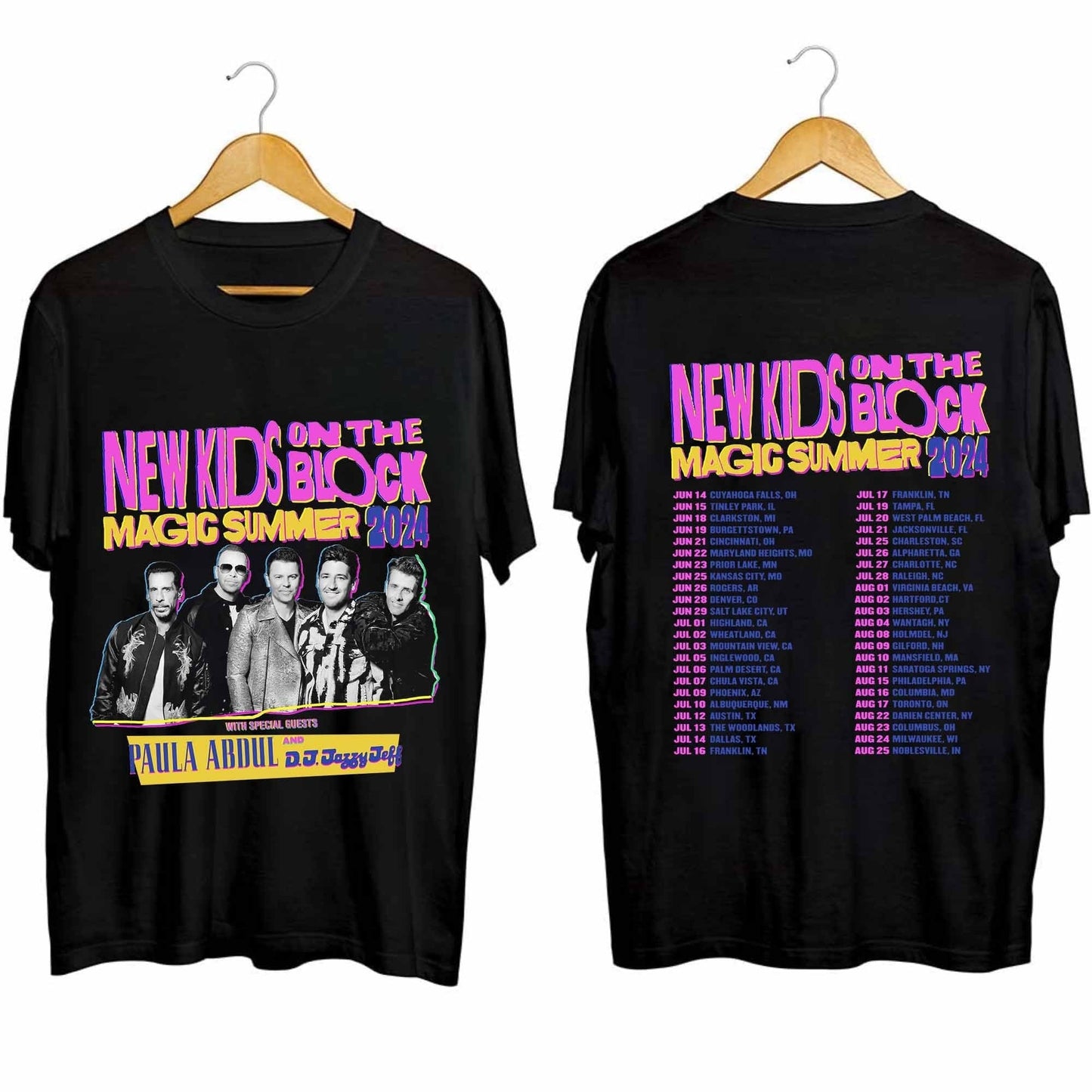 NK on The Block The Magic Summer Tour 2024 Shirt, NK on The Block Band