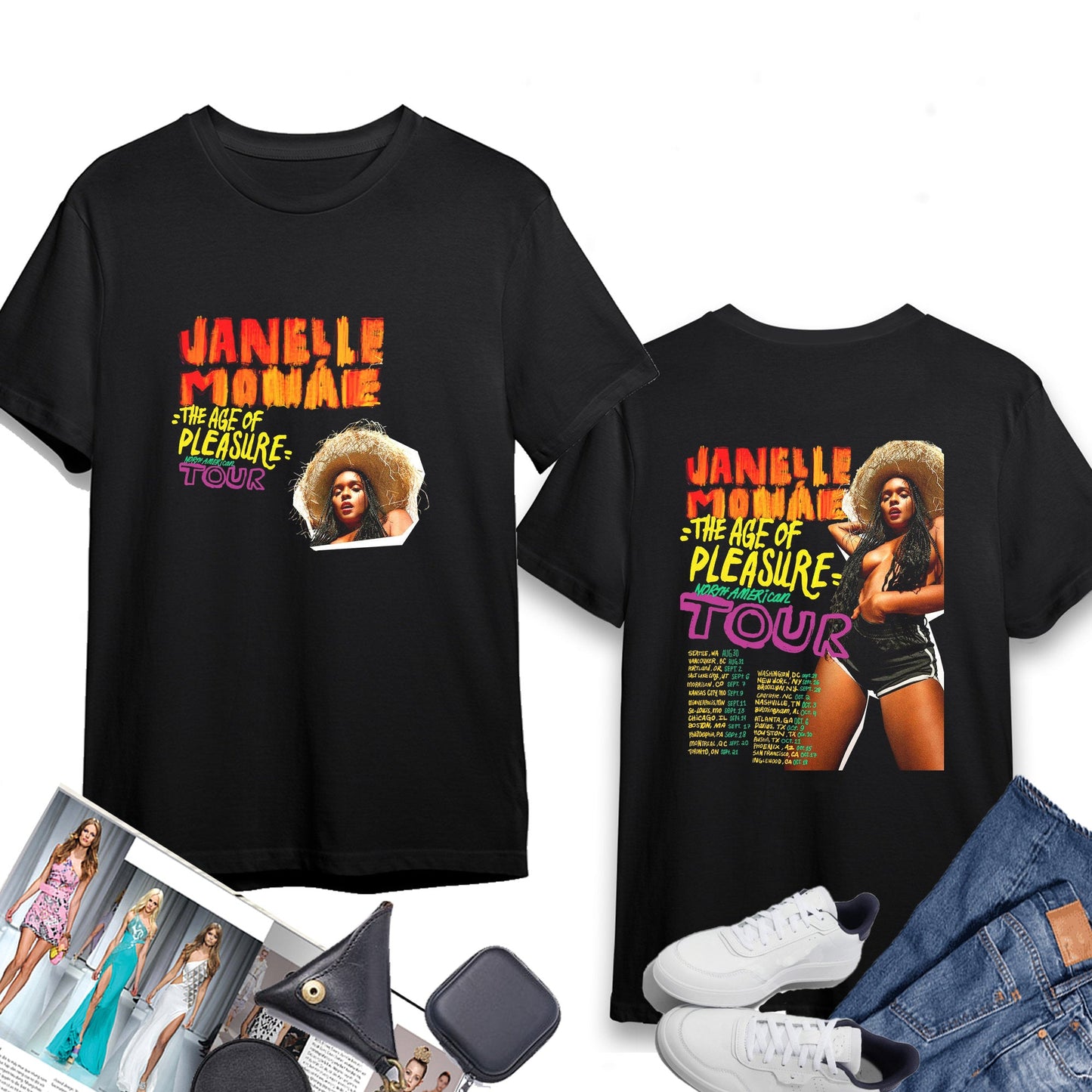 Janelle Mone The Age of Pleasure Tour 2023 Shirt, Janelle Mone 2023 Concert Shirt, Janelle Mone Fan Gift, The Age of Pleasure Tour Shirt