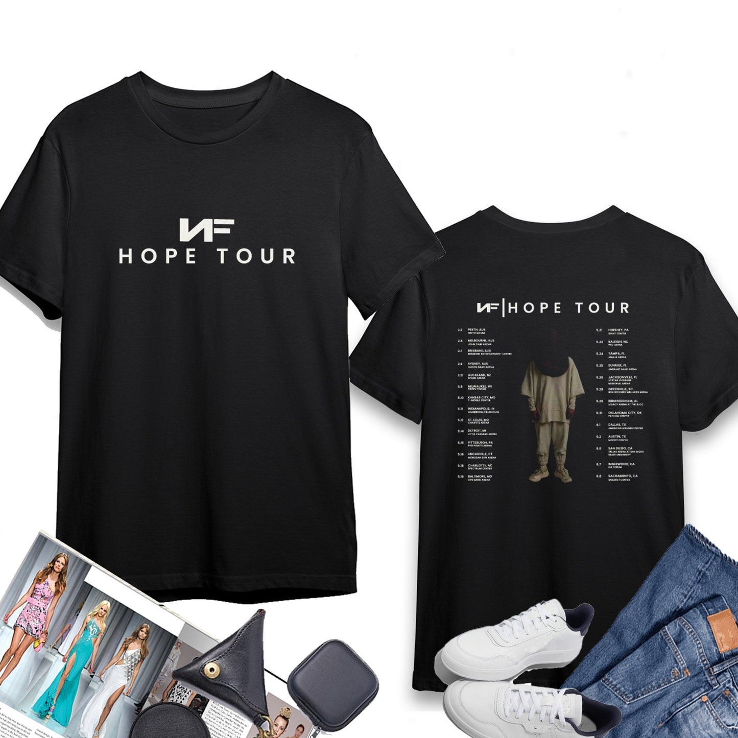 Vintage Nf Hope Tour 2024 Shirt, NF Fan Gift Shirt, NF Hope Concert 2024 Shirt