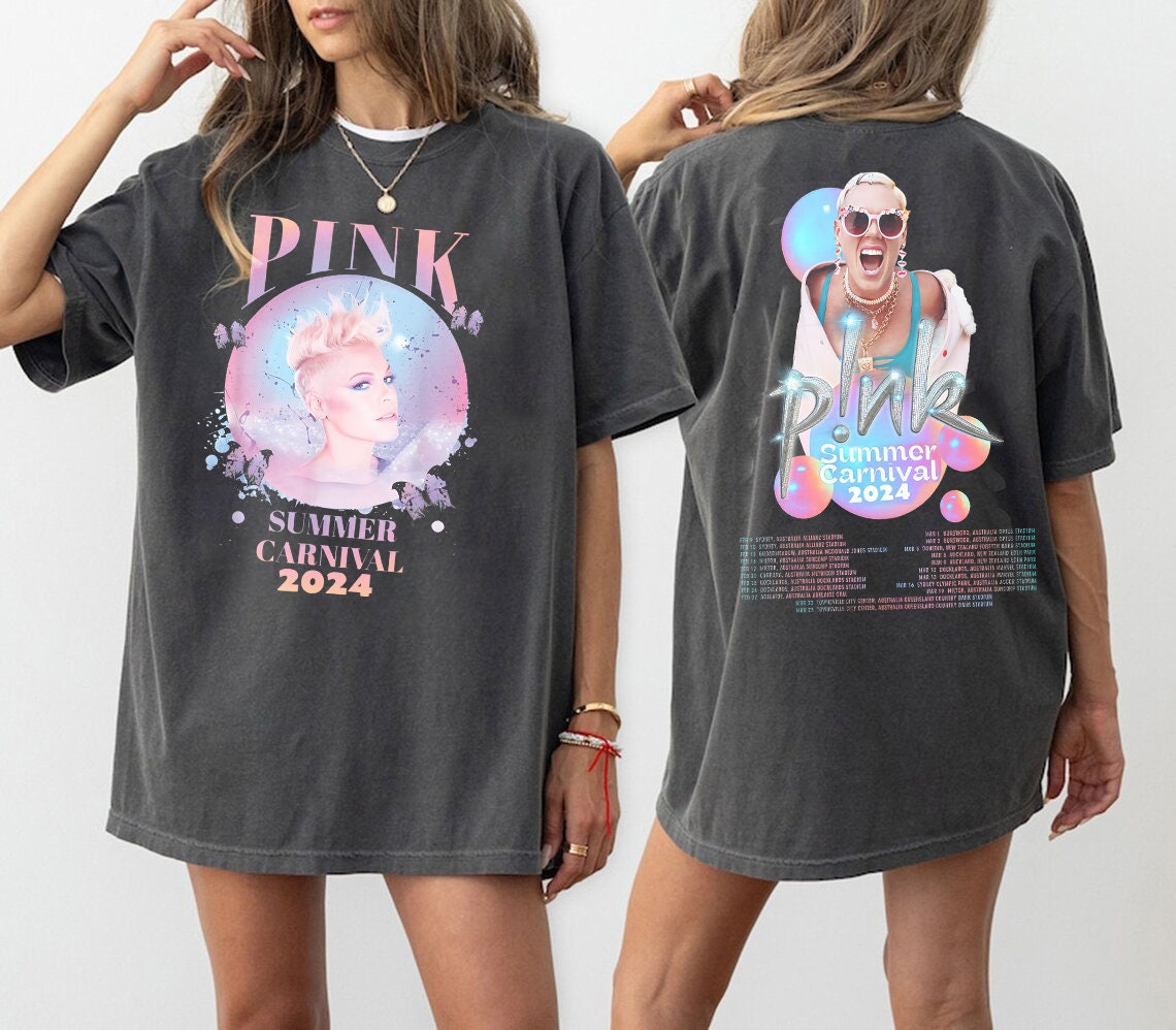 P!nk 2side 2024,Summer 2024 Pink, Singer Tour, Music Festival Shirt