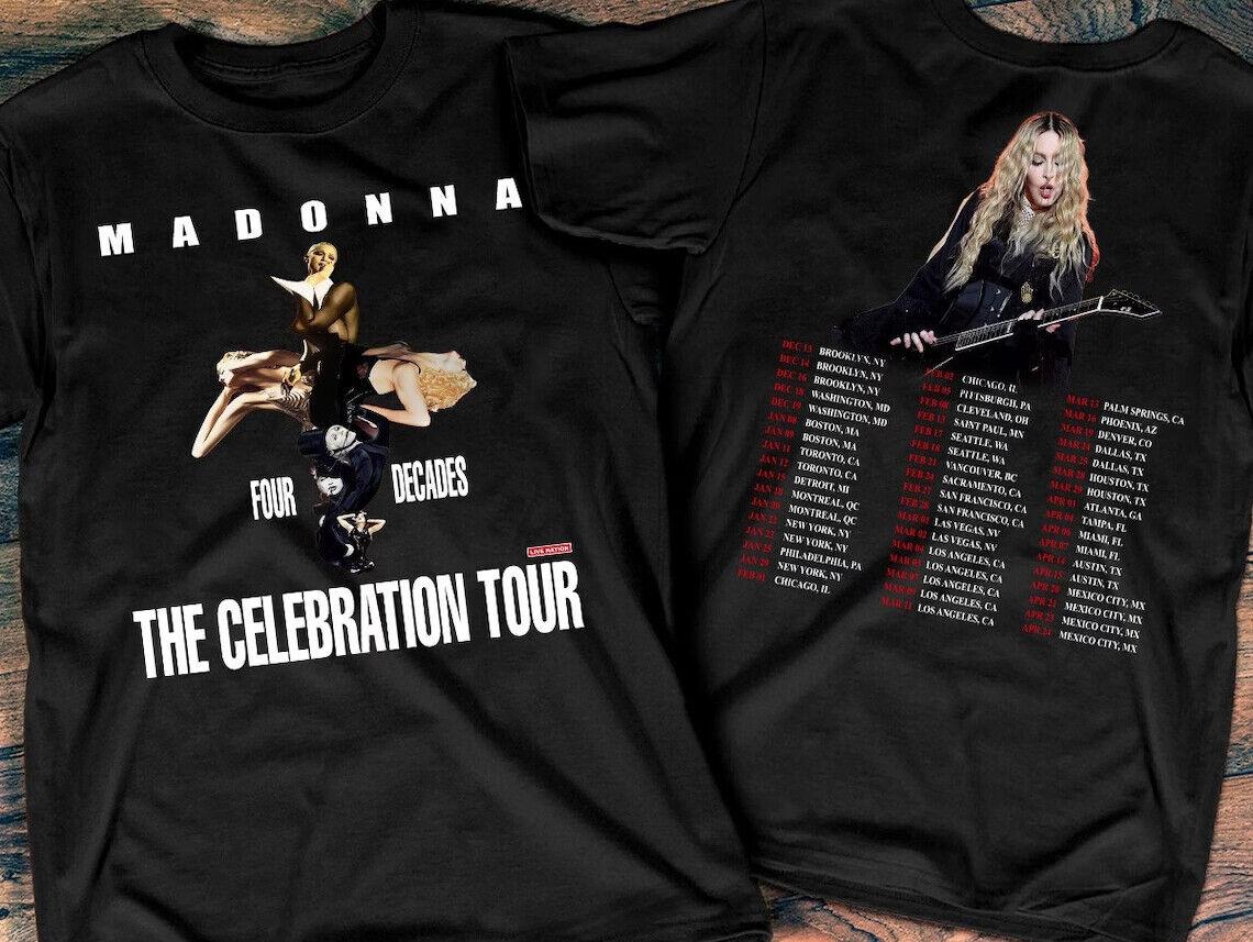 2023-2024 Madonna The Celebration Tour Queen of Pop T-Shirt