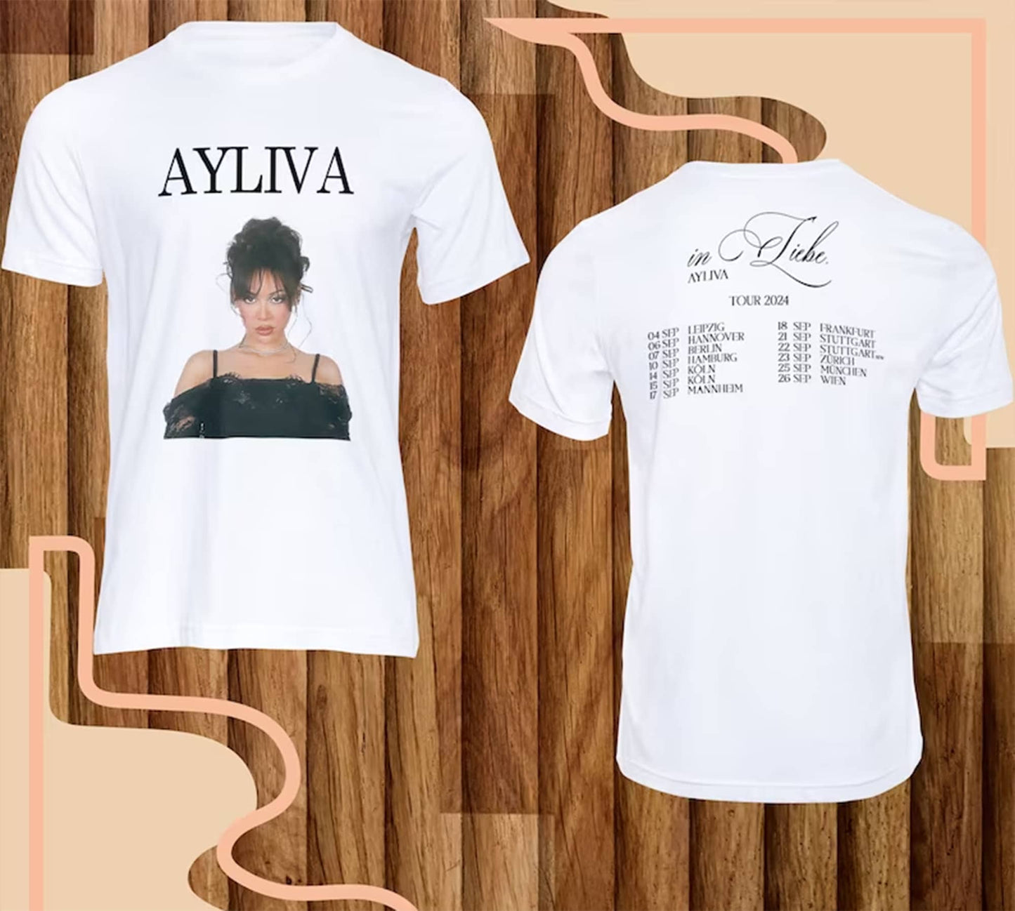 Ayliva Tour 2024 Double Sided Shirt