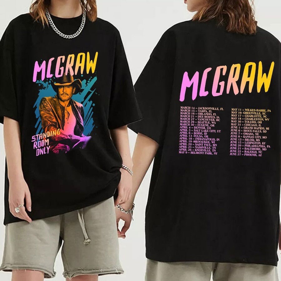 Tim McGraw 2024 Tour Standing Room Only Tour T Shirt