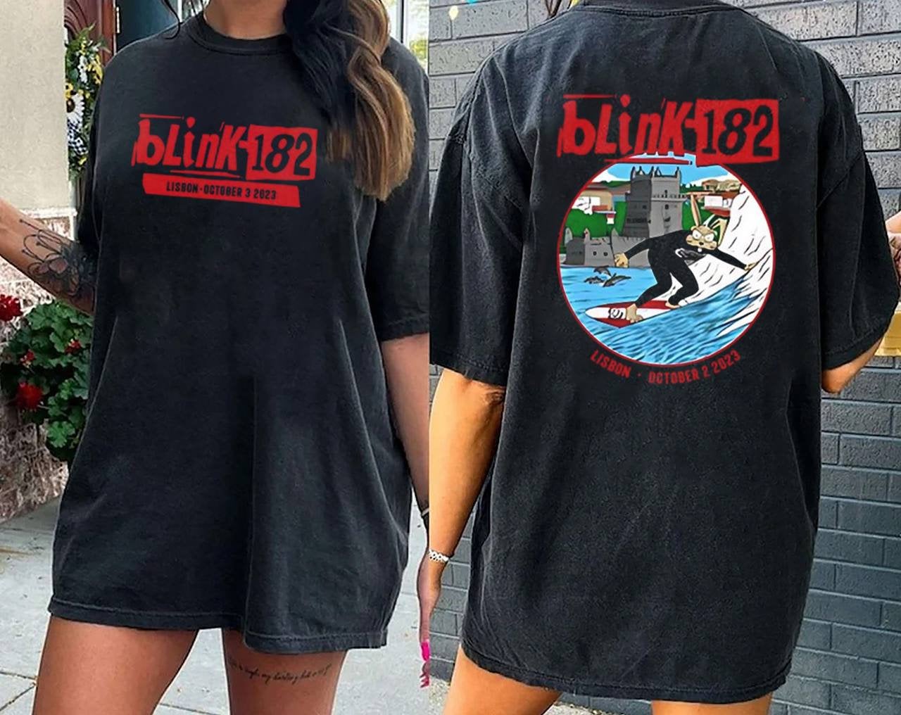 B182 Shirt, B182 In Lisbon shirt, B182 Rock Shirt, Tour 2023-2024 Shirt Shirt