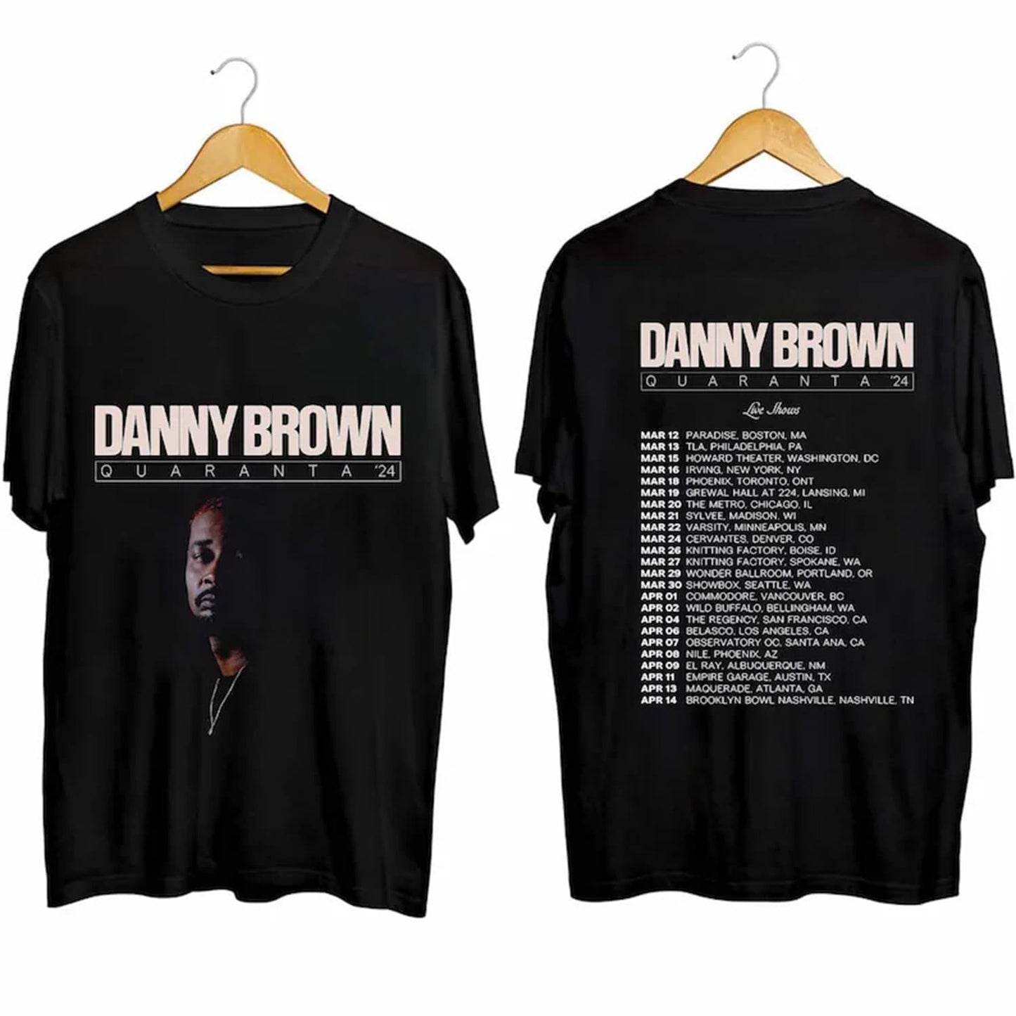 Danny Brown 2024 Tour Shirt, Danny Brown 2023 Concert Shirt