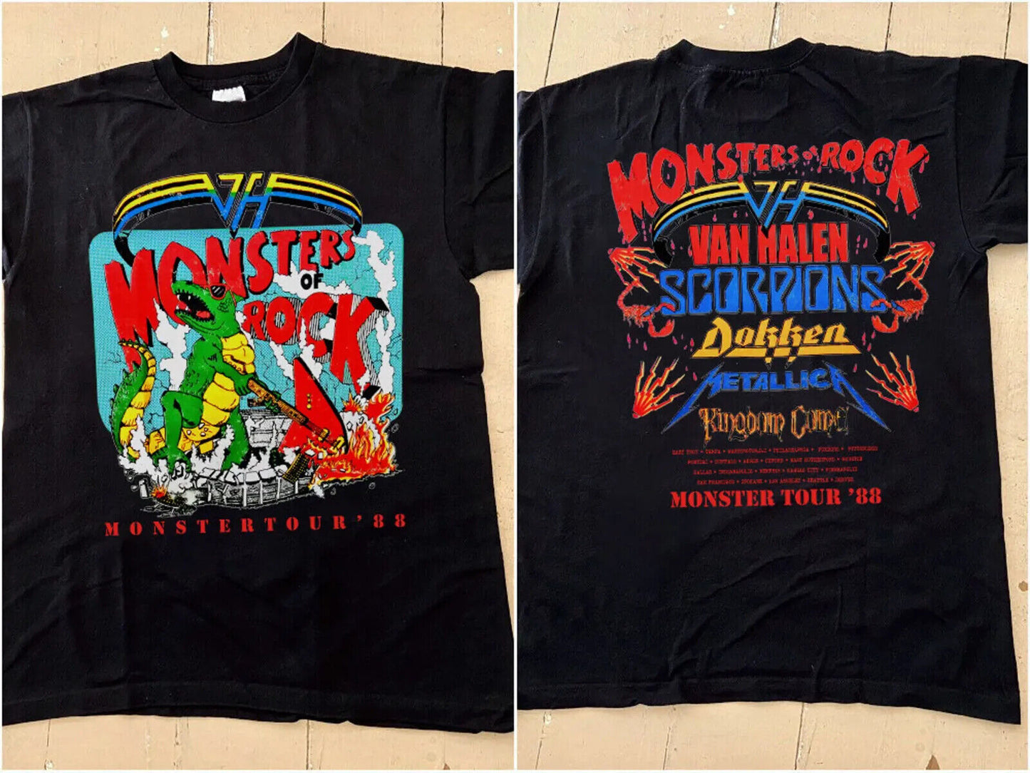 MONSTER OF ROCK T-Shirt, Vintage 1988 Monters of Rock Tour