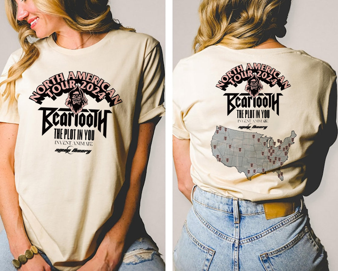 Beartooth Shirt With The Plot In You Tour 2024 Double Sided Shirt