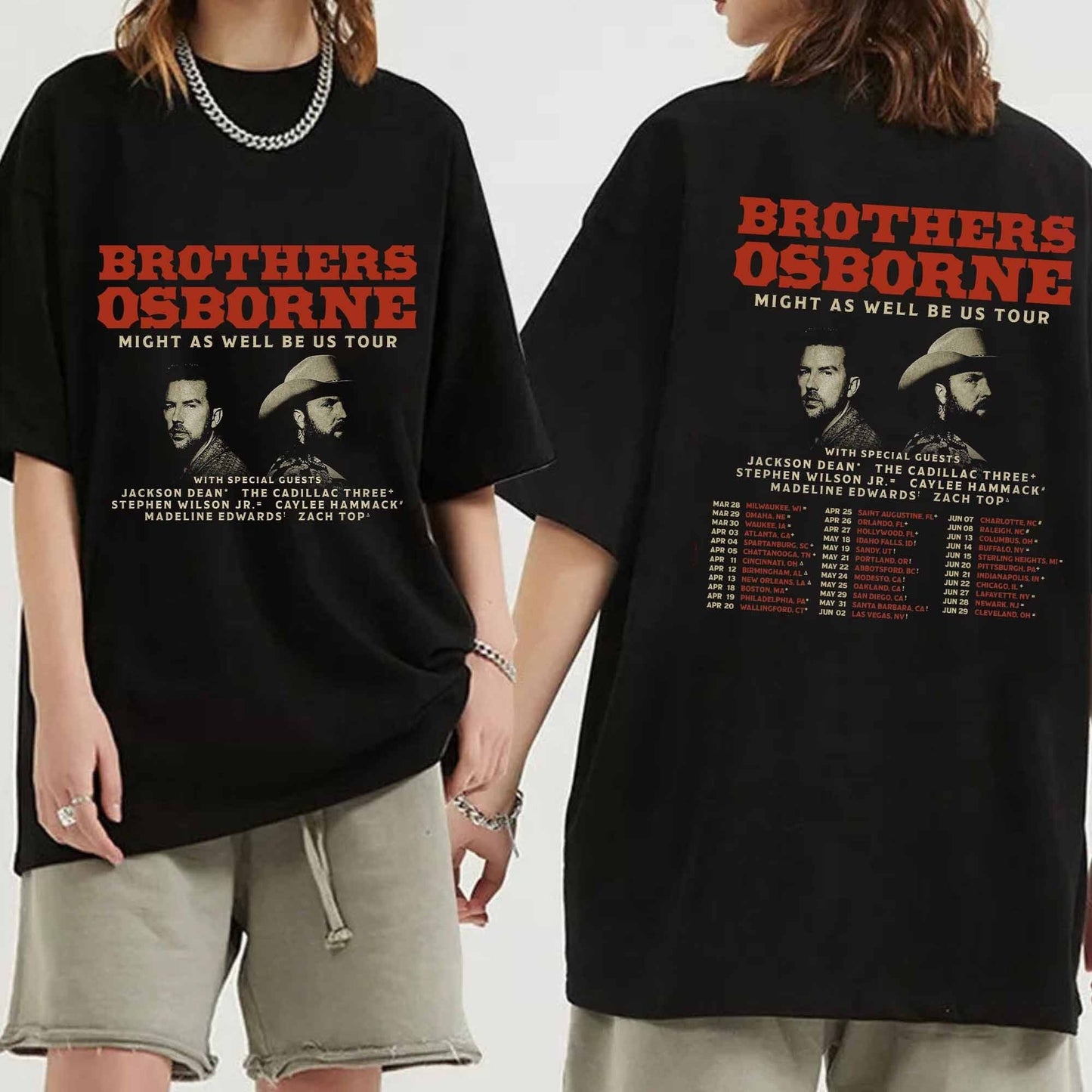 Brothers Osborne Might As Well Be US Tour 2024 Shirt