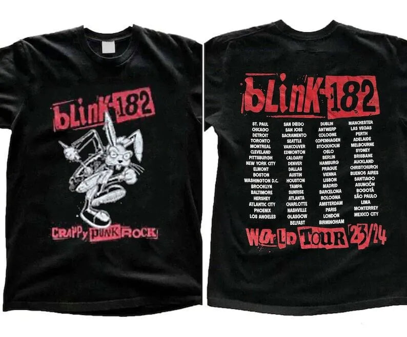 B182 World Tour 2023-2024 Shirt, Vintage B182, B182 Band