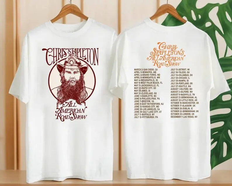 Chris Stapleton Country Music Shirt, All American Road Show 2024 Tour, Fan Gift
