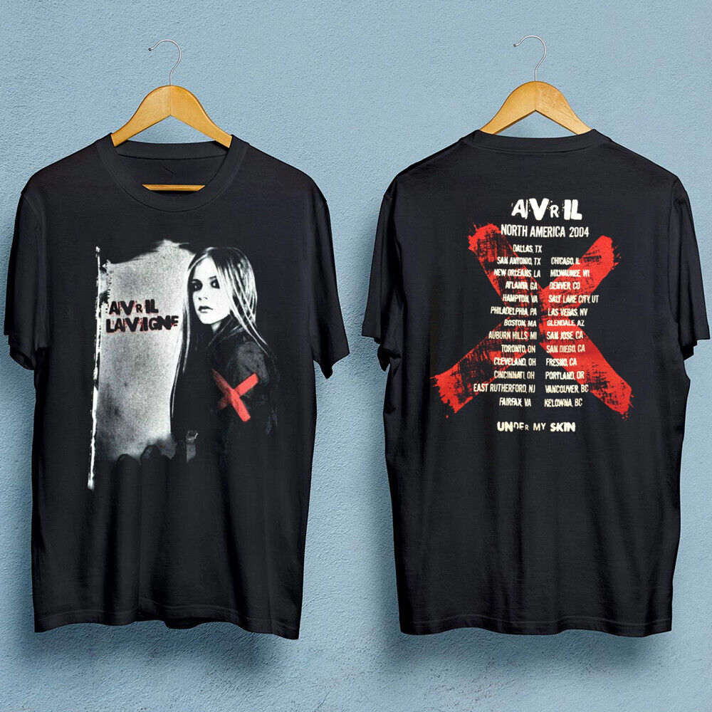 Avril Lavigne 2004 North American Tour *2side Shirt