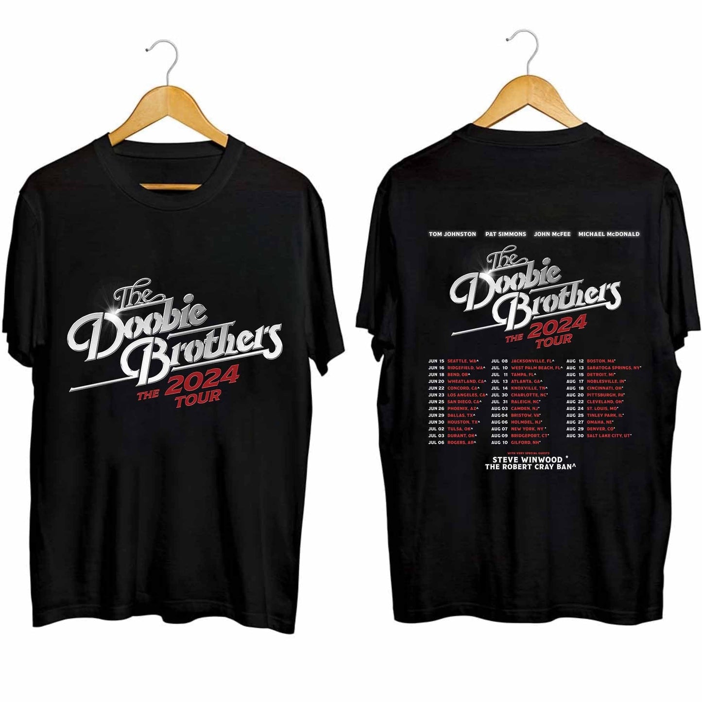 The Doobie Brothers 2024 Tour Shirt