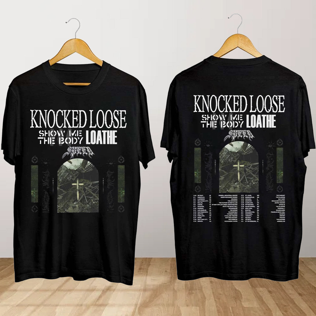 Knocked Loose Show Me The Body Loathe 2024 Tour Shirt