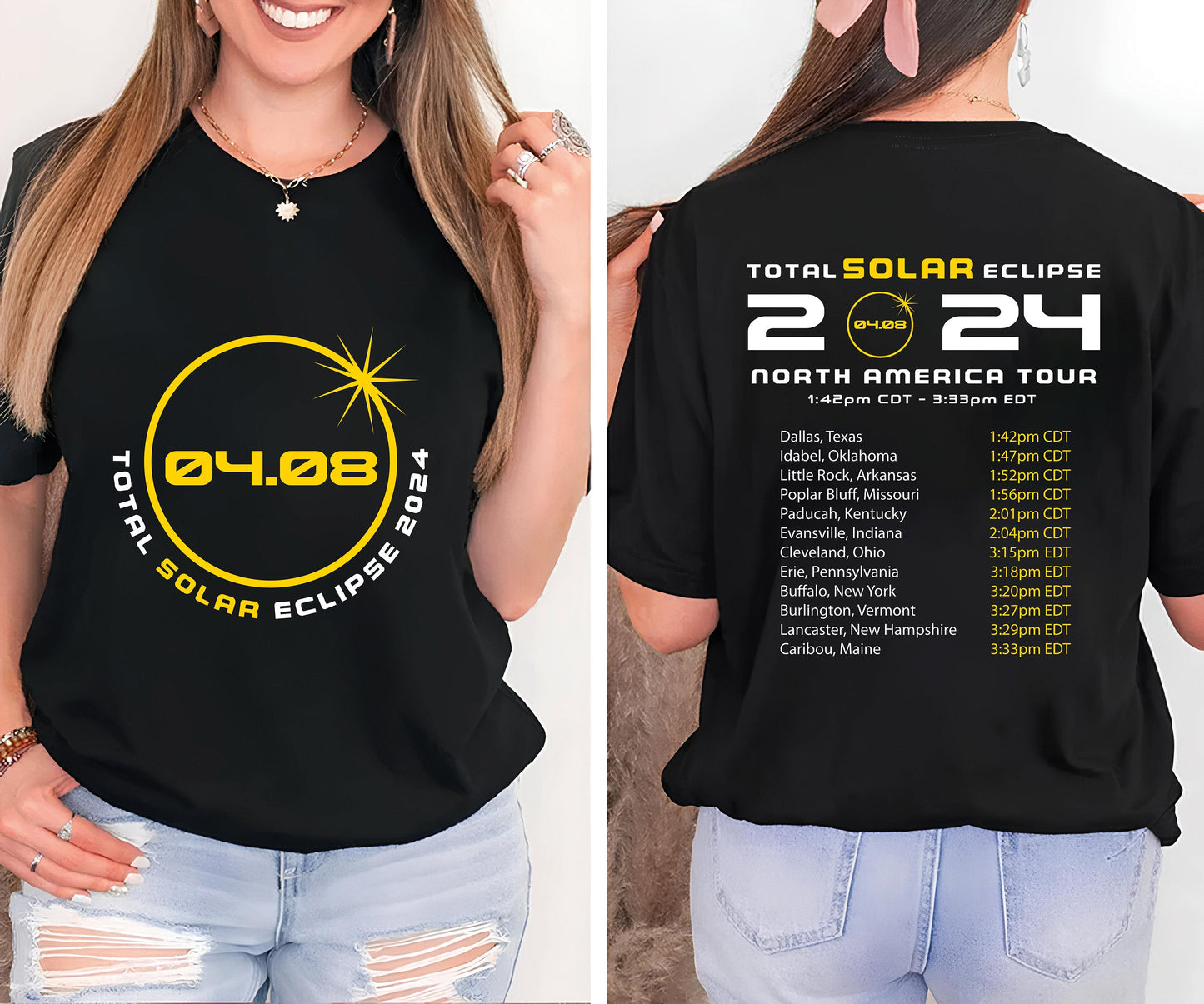 Total Solar Eclipse 2024 Shirt, April 8th 2024 Shirt, Eclipse Event 2024 Shirt