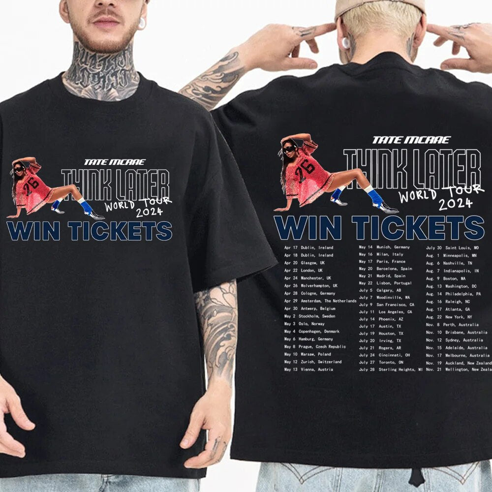 Tate Mcrae Think Later T-Shirts Fans Gift