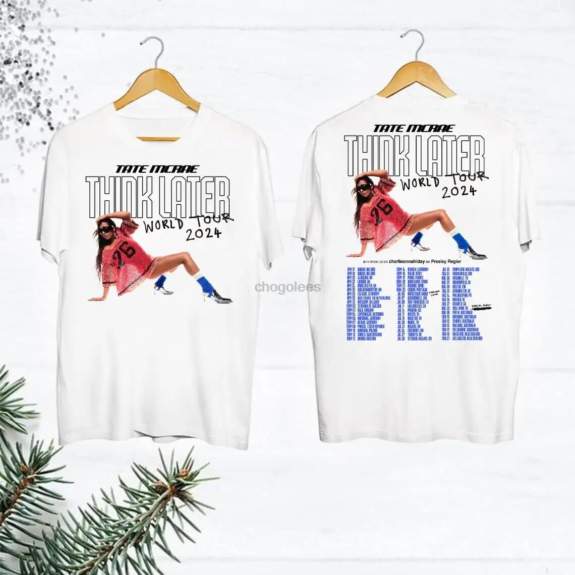 Tate McRae The Think Later World Tour 2024 Tour Shirt