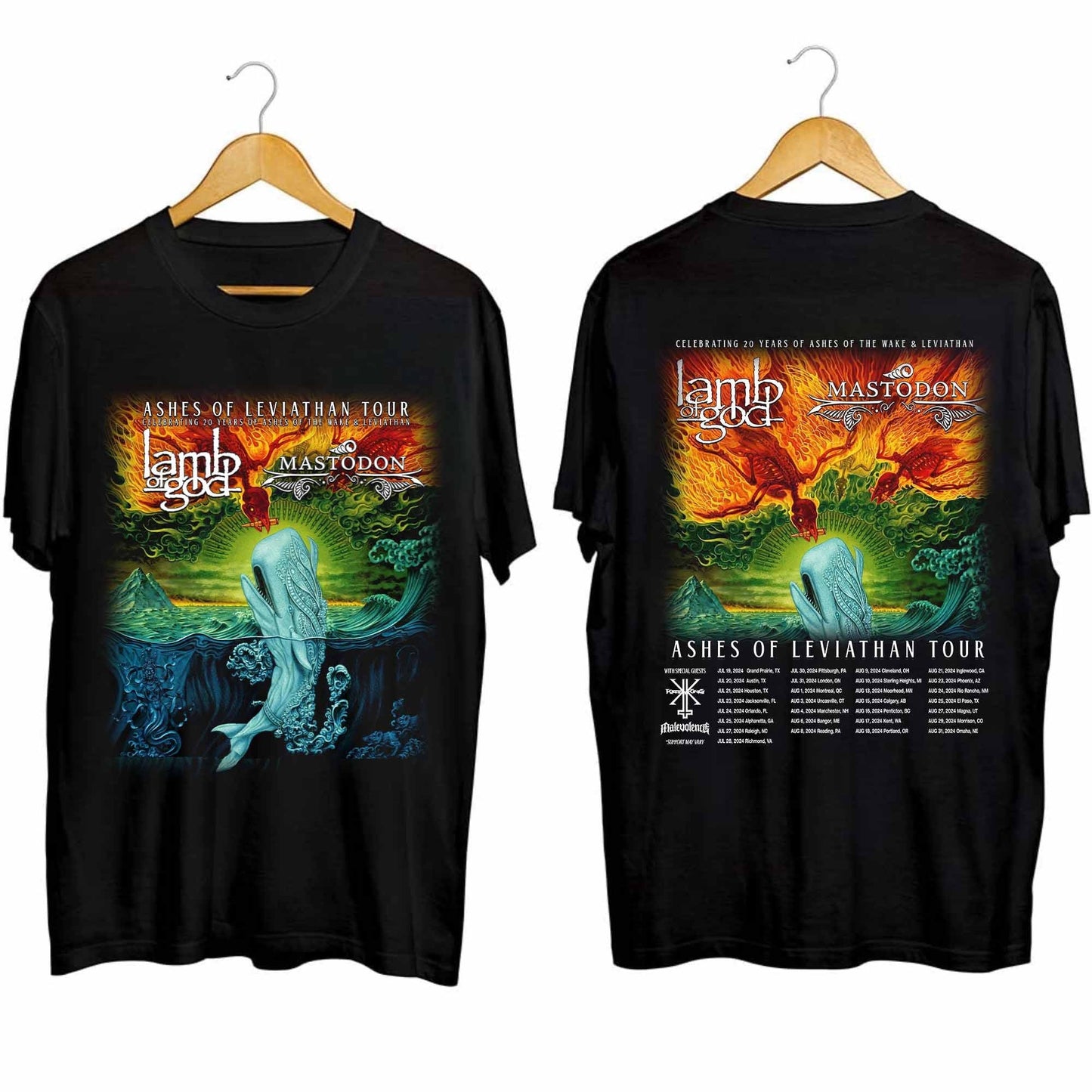 Lamb of God - Ashes of Leviathan Tour 2024 Shirt