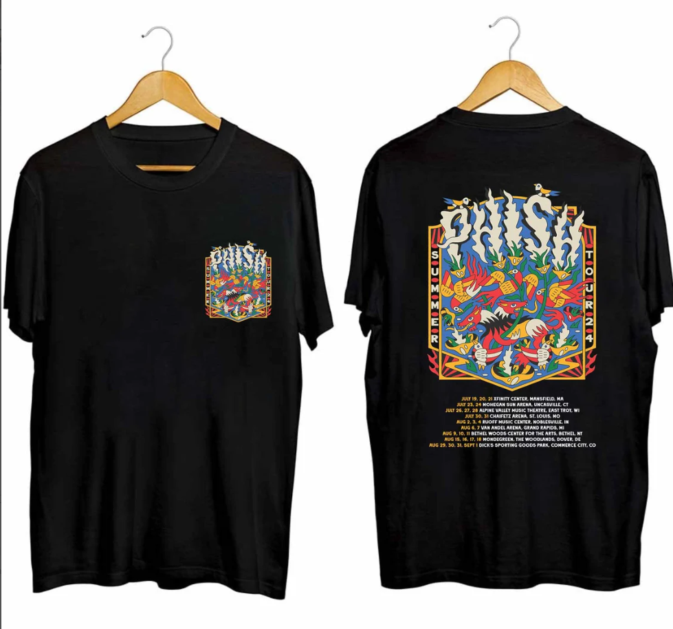 Phish Summer 2024 Tour Shirt, Phish Band Fan Shirt, Phish 2024 Concert Shirt