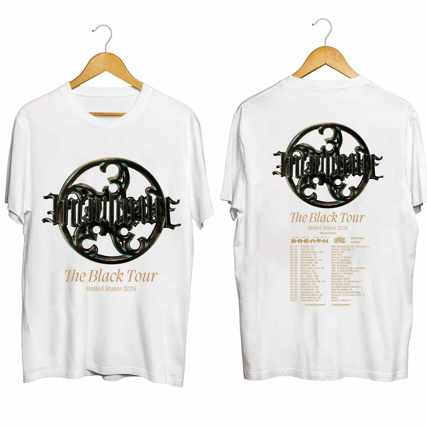 Imminence The Black Tour 2024 Shirt, Imminence Band Fan T Shirt