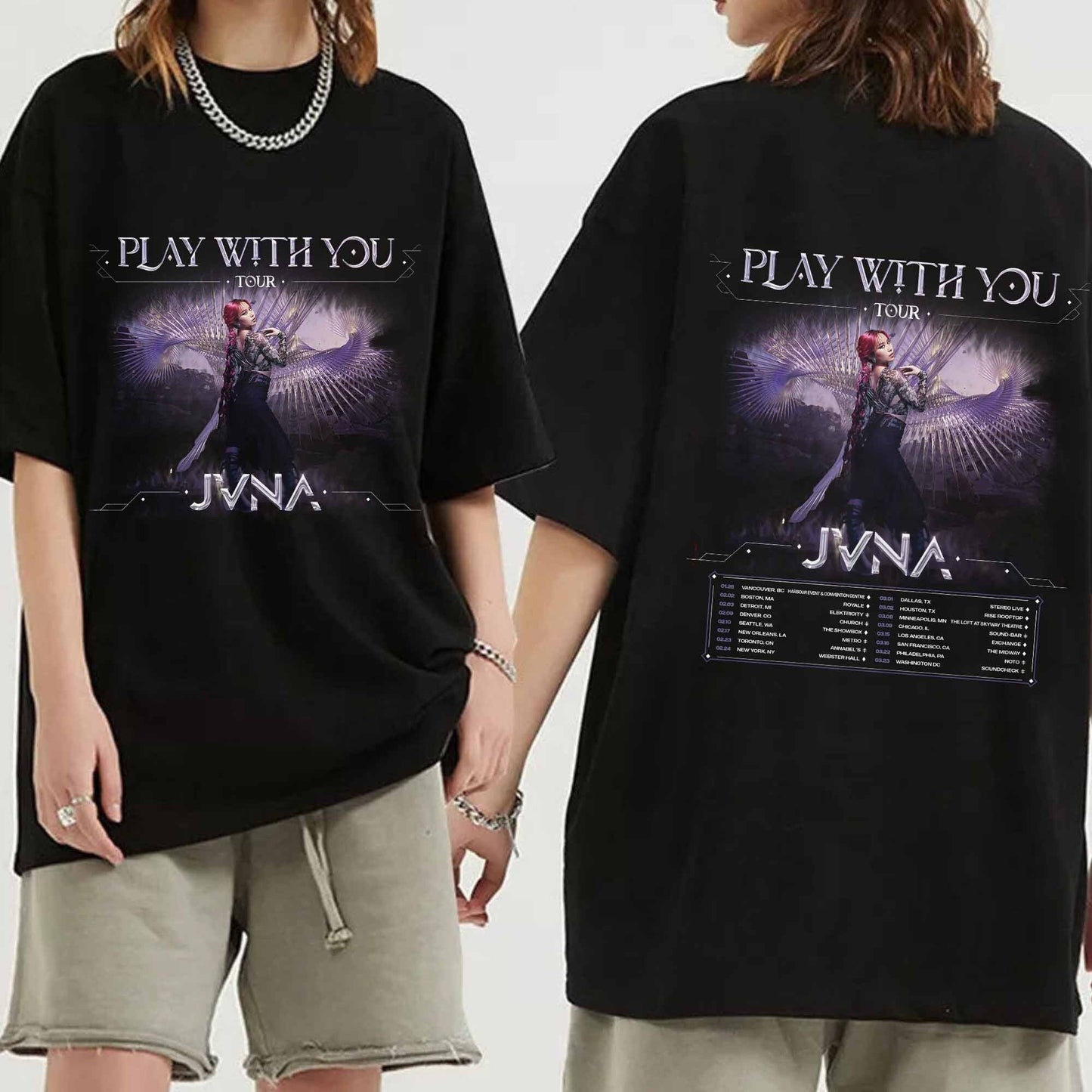 JVNA Play With you Tour 2024 Shirt, JVNA Fan T-Shirt